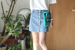 女装夏装新款显瘦A字裙裤短裤牛仔裤