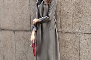 外滩衣元素风衣女中长款韩版春季秋装鹿皮绒外套女潮