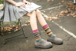 韩国日系袜子女袜堆堆袜纯棉少女学生中筒袜