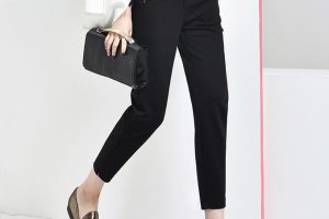 韩版休闲裤女长裤修身垮裤显瘦西装裤子